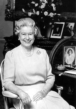 The Queen of Great Britain and Nothern Ireland from 1952 Elizabeth II
