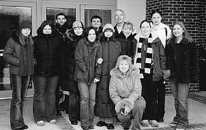 The group of students from Samara with their teachers and hosts
