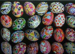 Ukrainian Easter eggs or pysanky