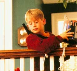 Macaulay Culkin as Kevin in Chris Columbus’ Home Alone (1990)